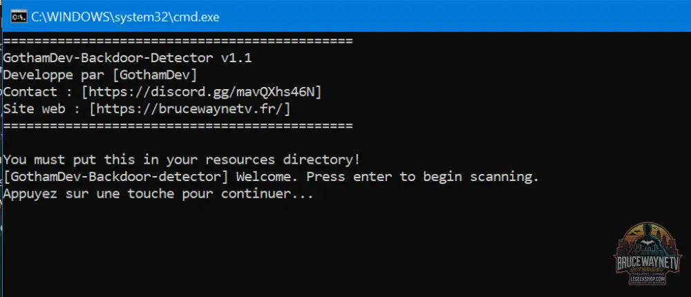 Détection Backdoors Serveur FiveM