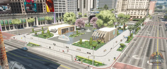 MLO Place des Cubes FiveM - Boutique, Tattoo, Café pour RP | Mapping Immersif